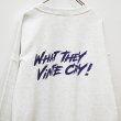 画像2: BOUNCE ORIGINAL｜"WHAT THEY VINTE CRY." II  SWトレーナー｜ASH (2)