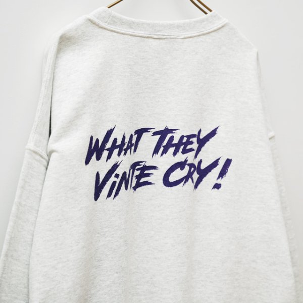 画像2: BOUNCE ORIGINAL｜"WHAT THEY VINTE CRY." II  SWトレーナー｜ASH (2)