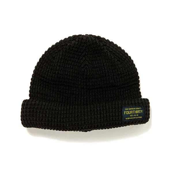 画像1: 430fourthirty｜COMF BEANIE ビーニー｜BLACK (1)