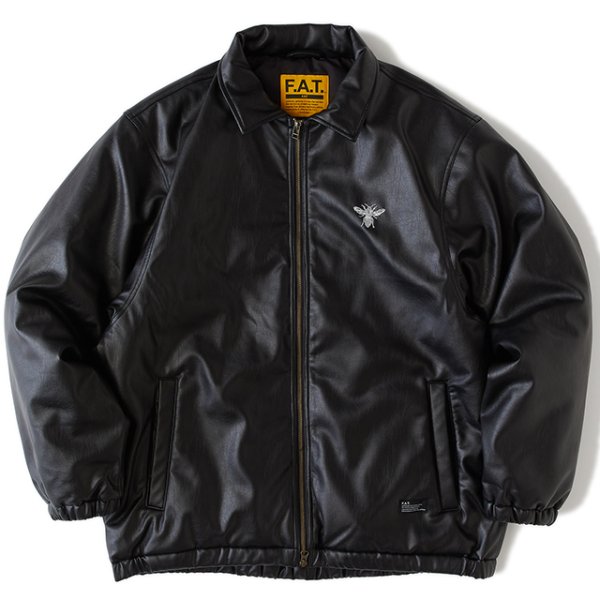 画像1: FAT｜BEEZZLER ZIPブルゾン｜BLACK (1)