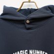 画像3: MAGICNUMBER｜OLD SIGN WASED ZIPHOOD SWEAT｜NAVY (3)